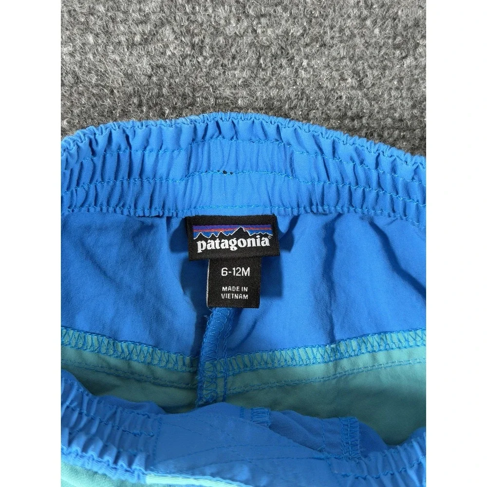 Patagonia Baby Boardshorts 6-12 Months Blue Swim Shorts Quick Dry